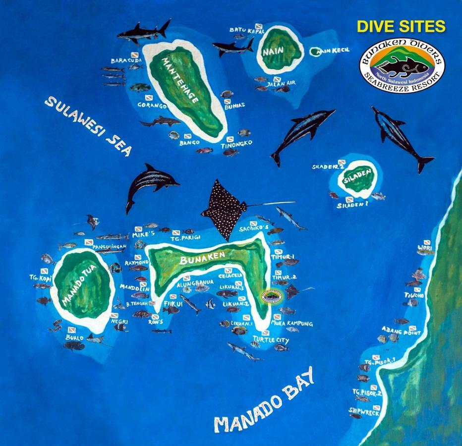 Bunaken Divers Sea Breeze Resort Exteriör bild